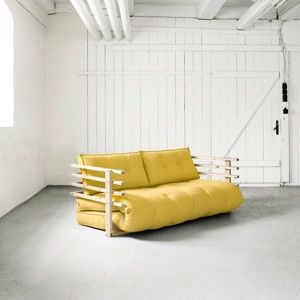 Sofa rozkładana 2-osobowa Karup Funk Natural/Amarillo
