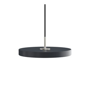 Antracytowa lampa wisząca LED z metalowym kloszem ø 31 cm Asteria Mini – UMAGE