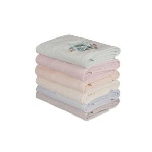 Zestaw 6 ręczników bawełnianych Daireli Lunida, 50x90 cm