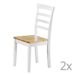 Zestaw 2 białych krzeseł do jadalni Støraa Molly