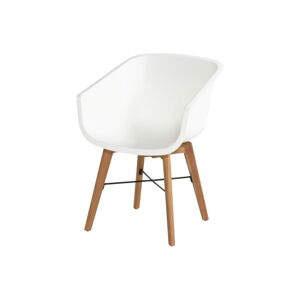 Białe plastikowe krzesła ogrodowe zestaw 2 szt. Amalia – Hartman