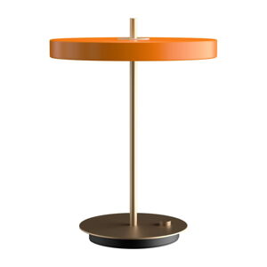 Pomarańczowa lampa stołowa LED ze ściemniaczem z metalowym kloszem (wysokość 41,5 cm) Asteria Table – UMAGE