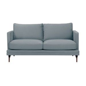 Szara sofa 2-osobowa z konstrukcją w kolorze miedzi Windsor & Co Sofas Jupiter