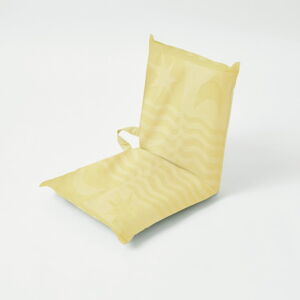 Żółty leżak plażowy Sunnylife Terry, 93x43 cm