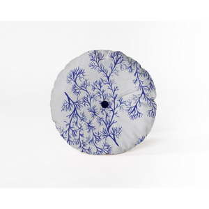 Okrągła poduszka dekoracyjna z aksamitnym obiciem Velvet Atelier Sea, ⌀ 45 cm