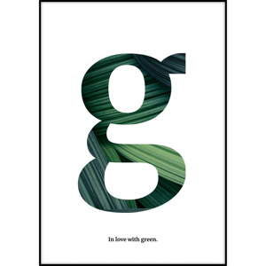 Plakat Imagioo In Love With Green, 40x30 cm