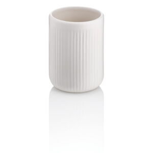 Biały ceramiczny kubek na szczoteczki do zębów Kela Adele