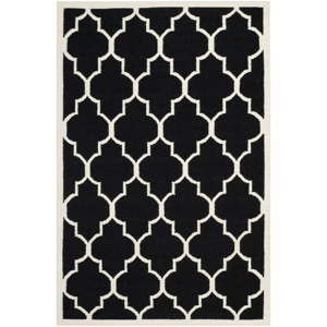 Czarny dywan wełniany Safavieh Alameda, 274x182 cm