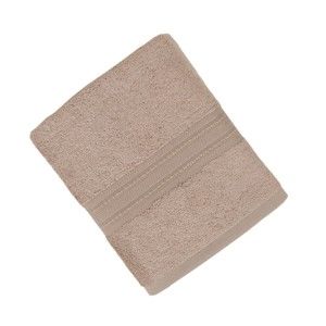 Brązowy ręcznik z bawełnianych i bambusowych włókien Ted, 50x90 cm