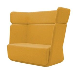 Żółty fotel Softline Basket Eco Cotton Yellow