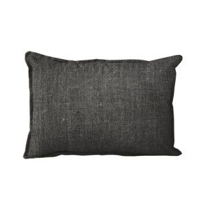 Poduszka Linen Couture Lino Dark Grey, 50x35 cm