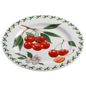 Talerz z porcelany kostnej Maxwell & Williams Orchard Fruits Cherries, ⌀ 20 cm