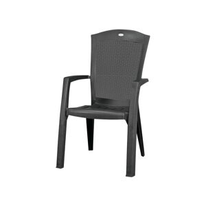 Ciemnoszare plastikowe krzesło ogrodowe Minnesota – Keter