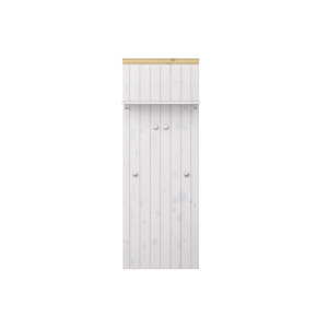 Mlecznobiały wieszak ścienny z drewna sosnowego Steens Monaco, 52x145 cm