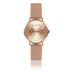 Damski zegarek z paskiem ze stali nierdzewnej w kolorze różowego złota Emily Westwood Sophia