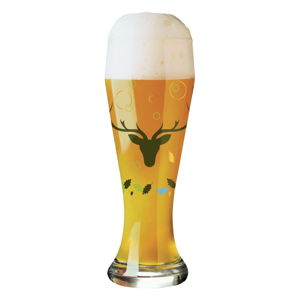 Komplet szklanki do piwa ze szkła kryształowego i 5 podkładek Ritzenhoff Ellen Wittefeld, 645 ml