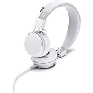 Białe słuchawki nauszne z mikrofonem Urbanears PLATAN II True White