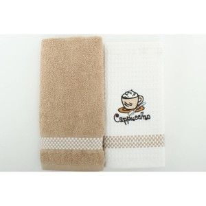 Zestaw 2 ręczników Coffee, 45x70 cm