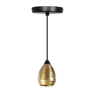 Metalowa lampa wisząca w złotym i czarnym kolorze ETH Wasp